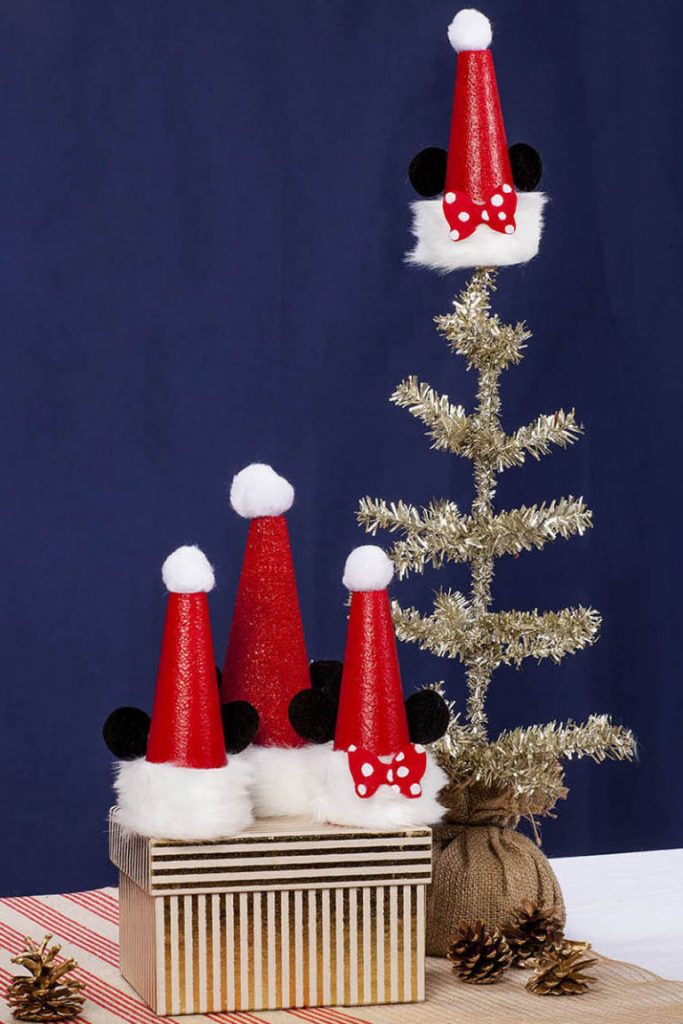 Glamorous Mickey and Minnie tree topper for kid's room.