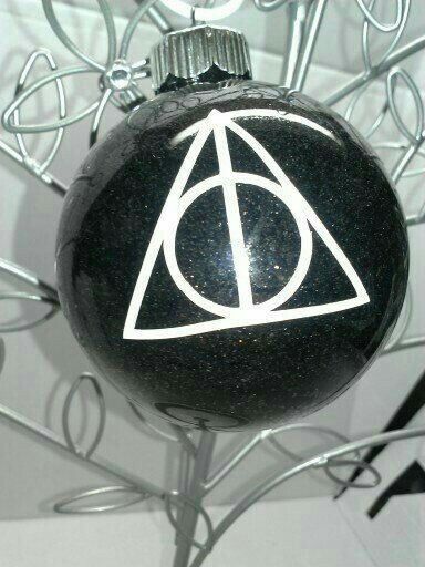 Impressive Deathly Hallows Christmas ornaments.