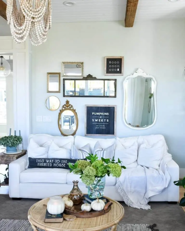 Living Room Farmhouse Mirror Wall Décor