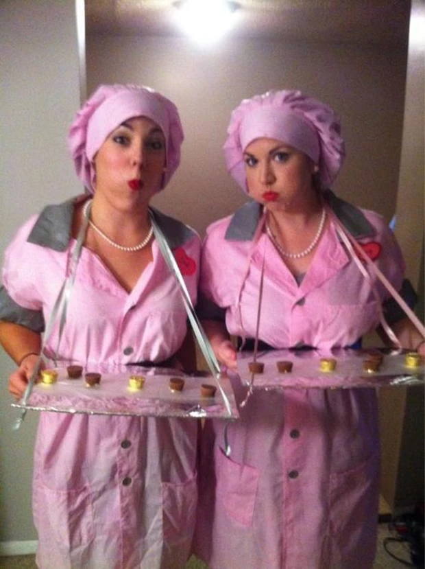 Lucy and Ethel from "I Love Lucy"