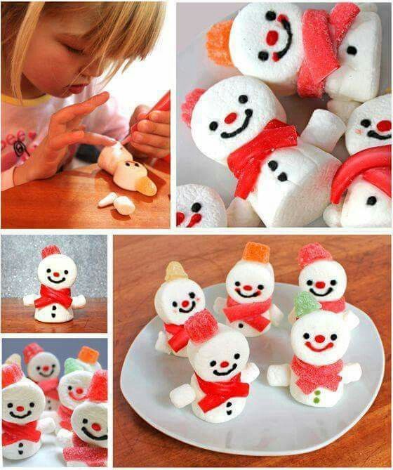 Nice air-dry clay snowman collection.