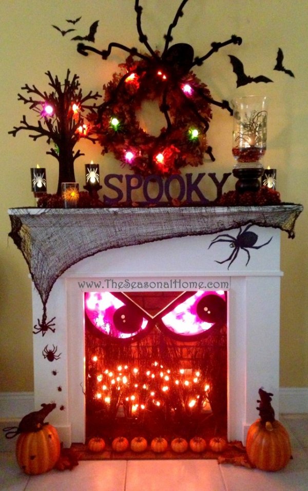 Spookiest mantel decoration for Halloween