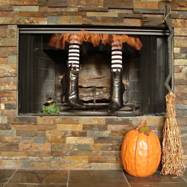 Witch in your fireplace