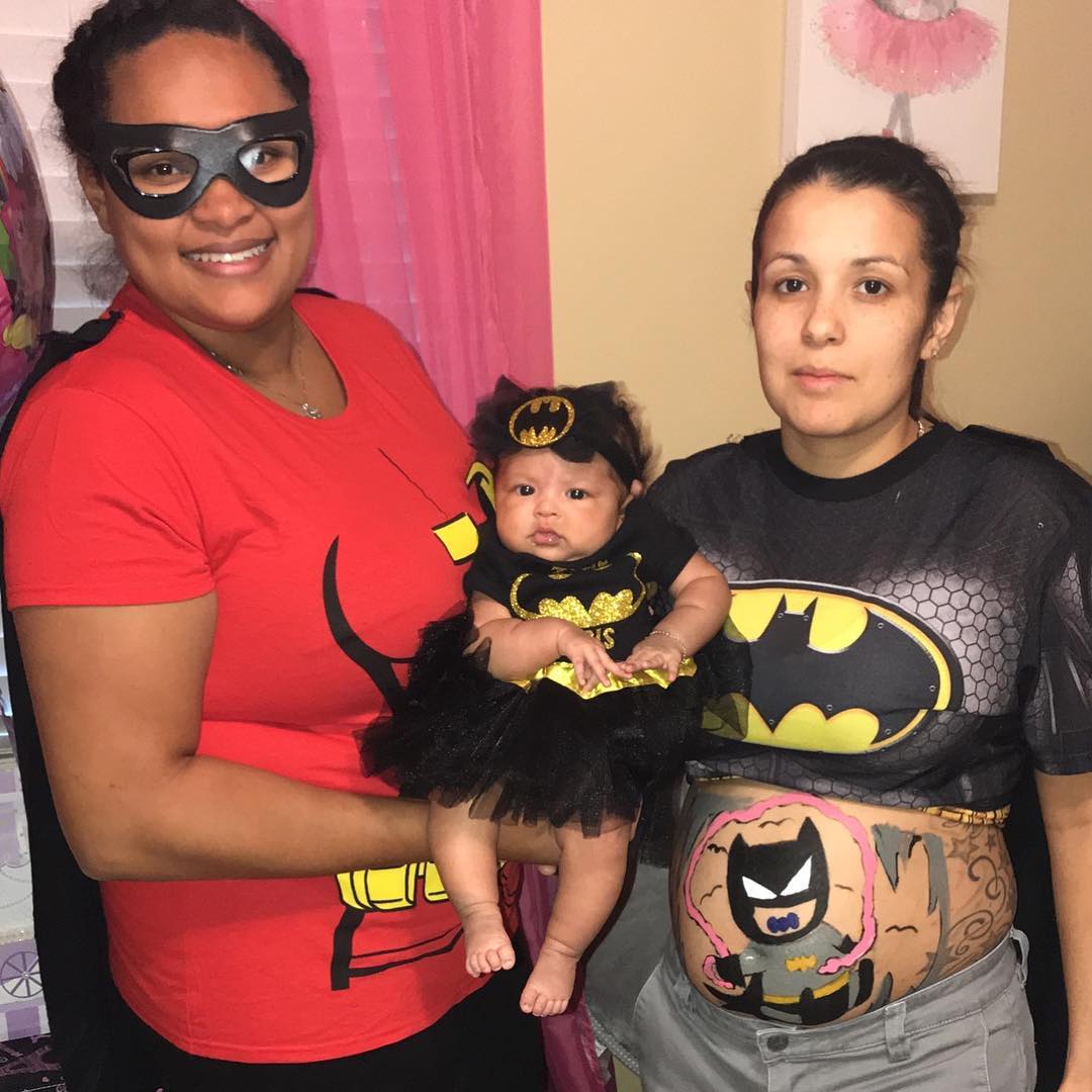 Batman Halloween family costume.