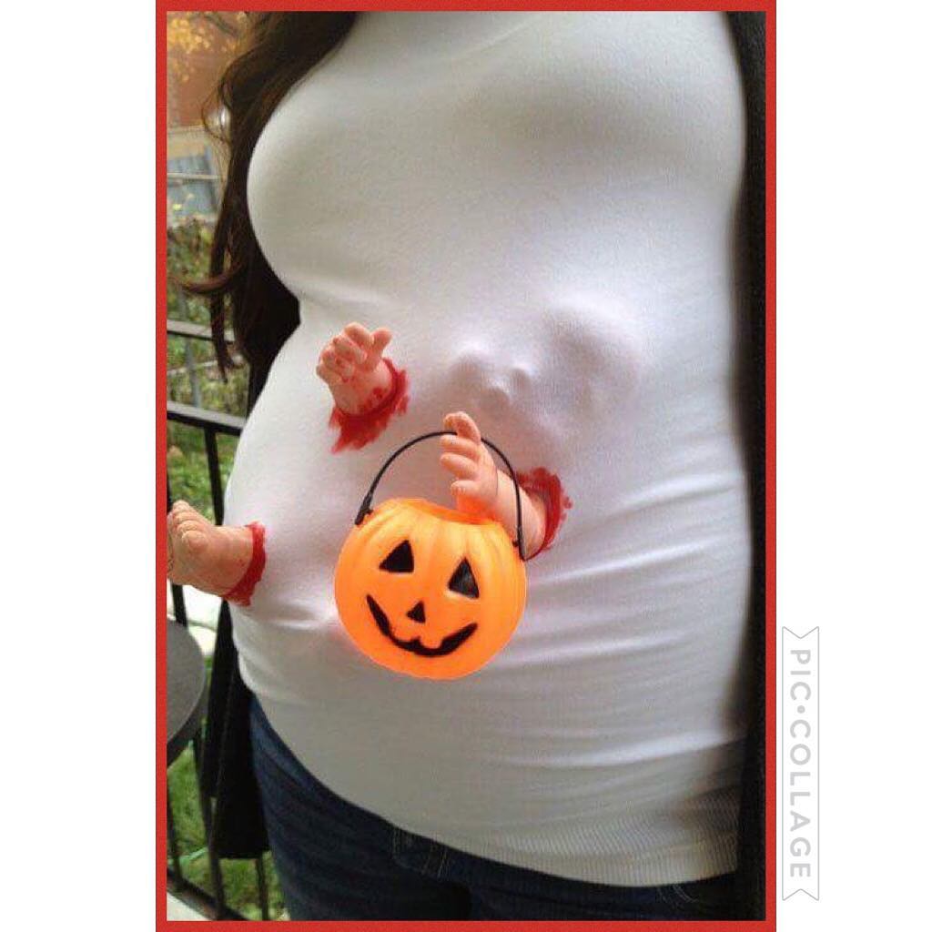 Brilliant Halloween Pregnancy Costume.