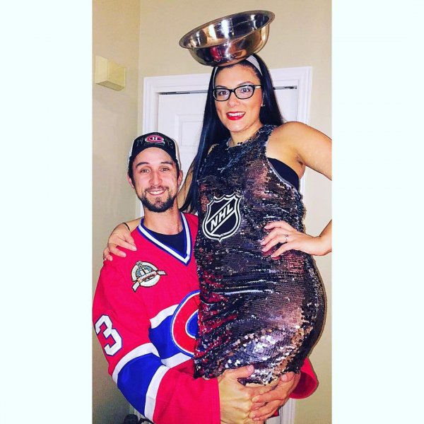 Funky Halloween couple costume.