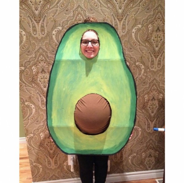 Maternity costume for Halloween.