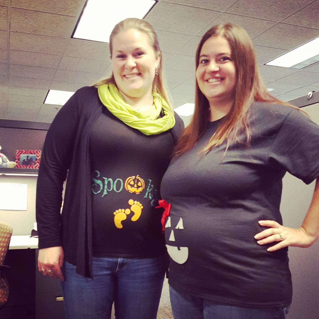 Work Halloween costumes for pregnant women.