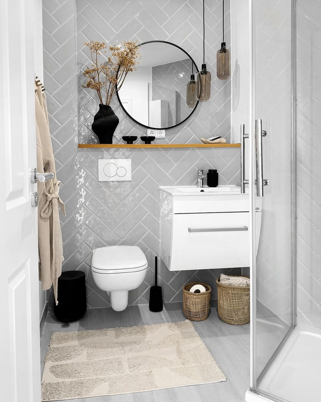 Sleek Geometry with a Rustic Touch