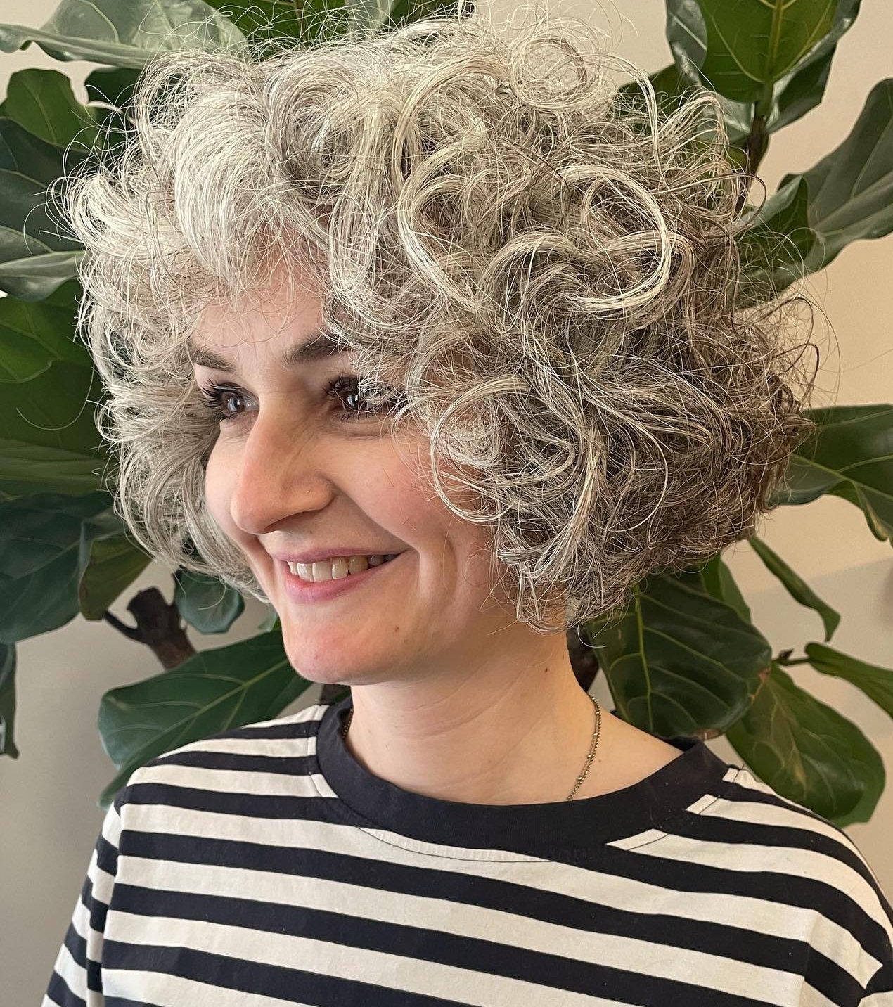 Curly French Bob