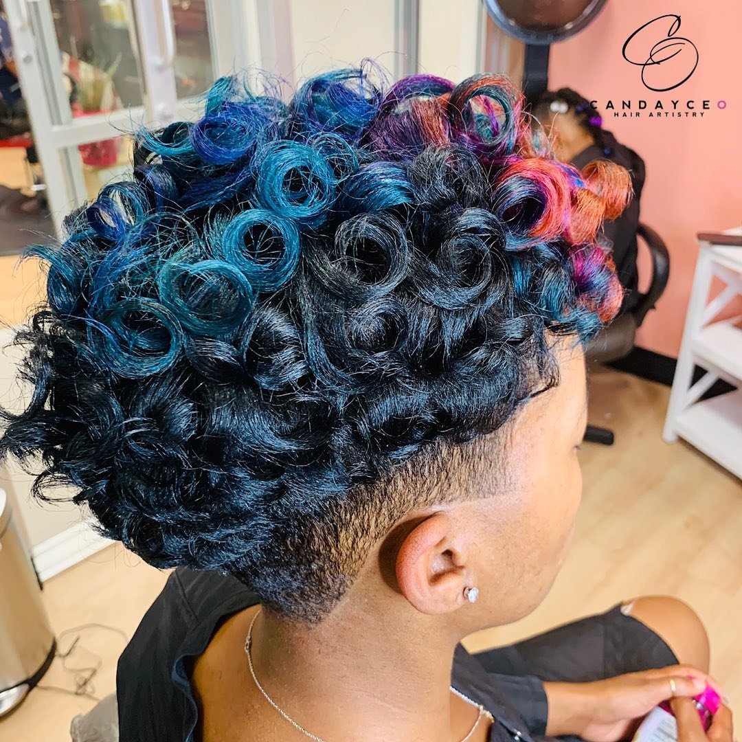 Roller-Set Curls and Disconnected Undercut